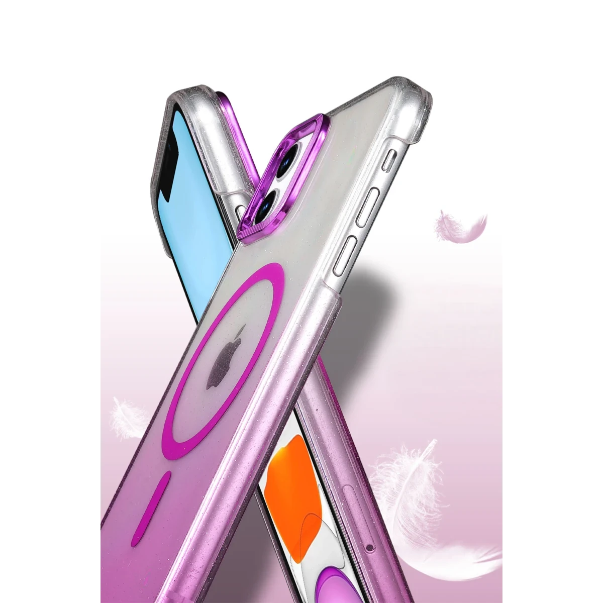 Newface Apple iPhone 12 Glossy Magsafe Kapak - Mavi — görsel 6