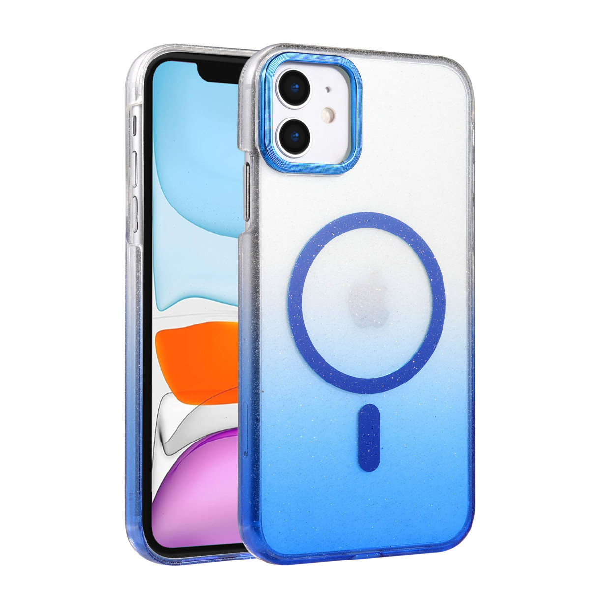 Newface Apple iPhone 11 Glossy Magsafe Kapak - Mavi — görsel 7