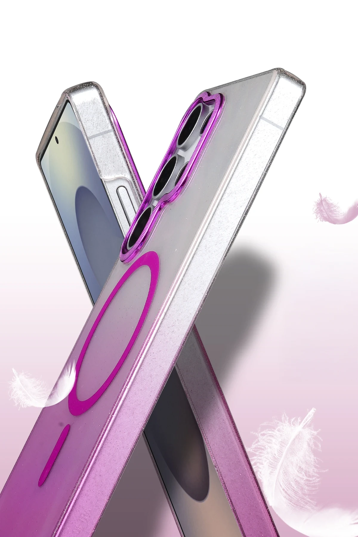 Newface Samsung Galaxy S23 Ultra Glossy Magsafe Kapak - Mavi — görsel 3