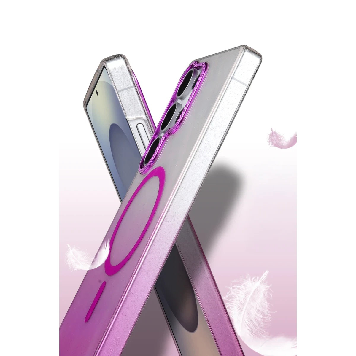 Newface Samsung Galaxy S23 Ultra Glossy Magsafe Kapak - Mavi — görsel 6