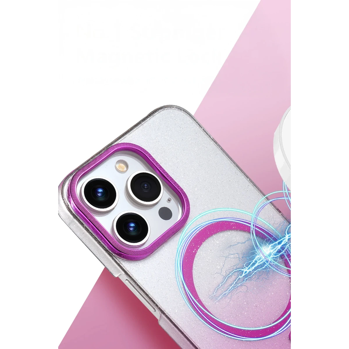 Newface Apple iPhone 15 Pro Max Glossy Magsafe Kapak - Mavi — görsel 5