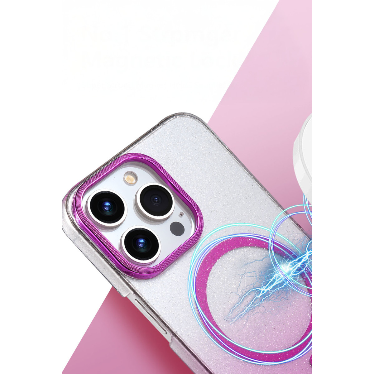 Newface Apple iPhone 15 Pro Max Glossy Magsafe Kapak - Mavi — görsel 8