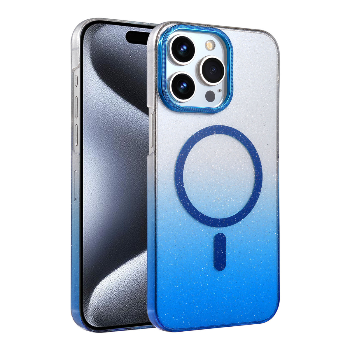 Newface Apple iPhone 14 Pro Max Glossy Magsafe Kapak - Mavi — görsel 7