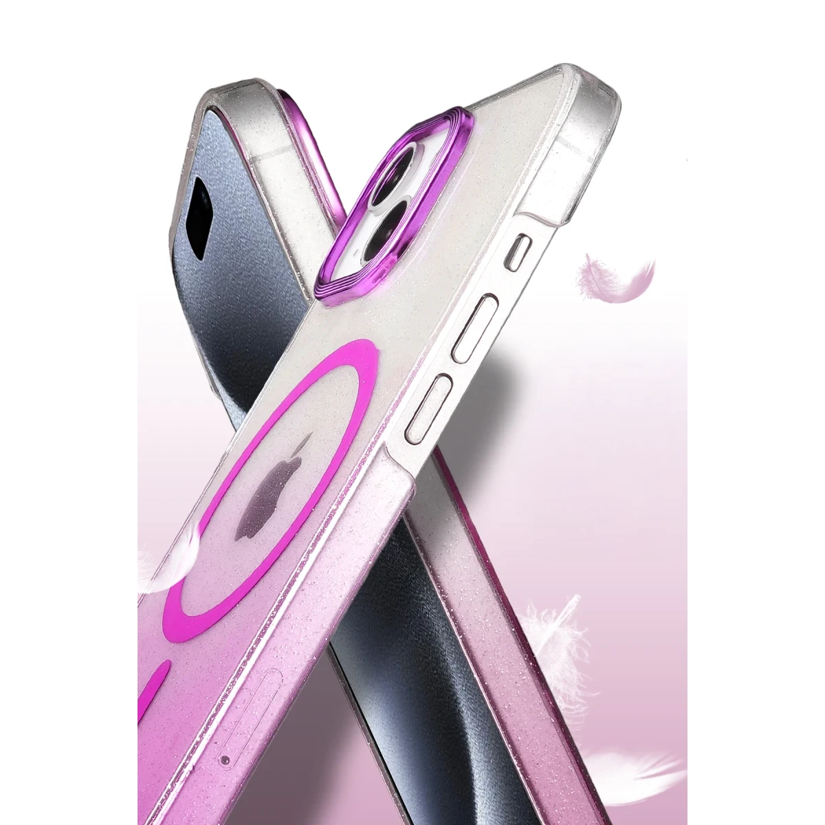 Newface Apple iPhone 15 Glossy Magsafe Kapak - Mavi — görsel 6