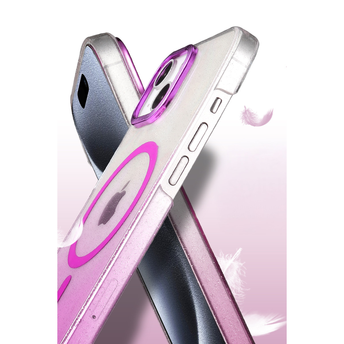 Newface Apple iPhone 15 Glossy Magsafe Kapak - Mavi — görsel 9