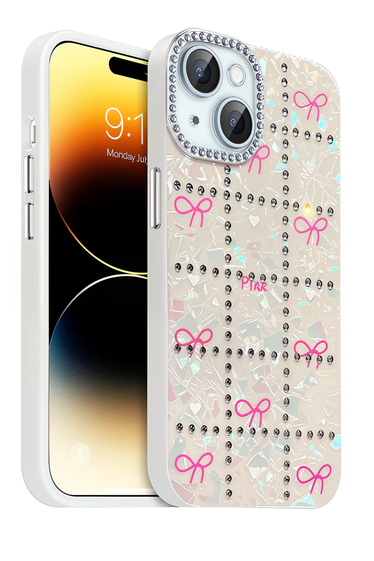 Newface Apple iPhone 14 Deco Desenli Kapak - Desen 1