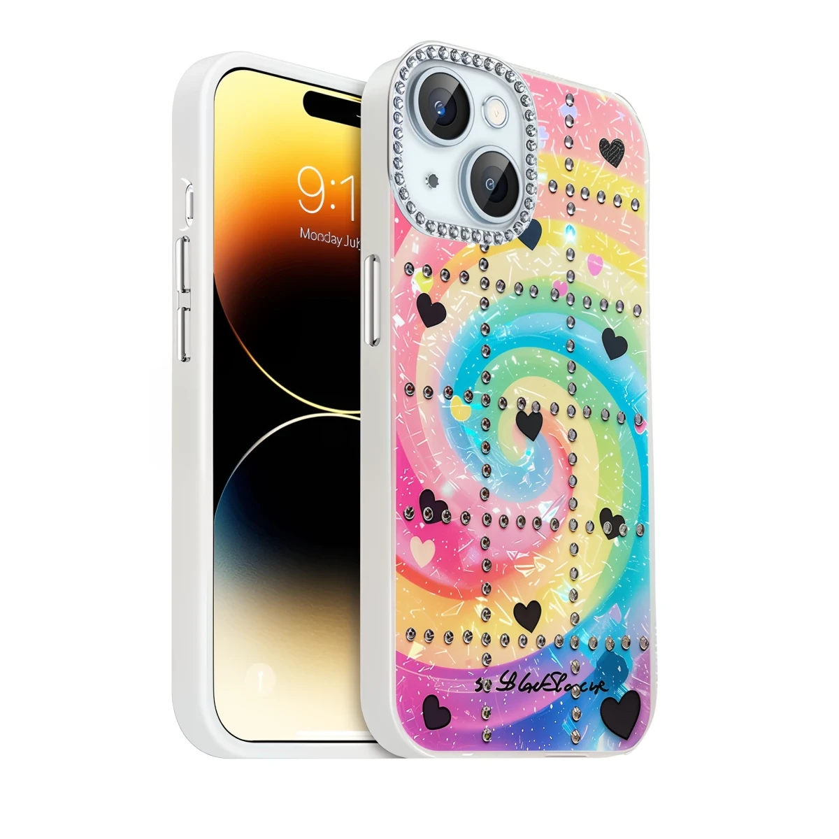 Newface Apple iPhone 14 Deco Desenli Kapak - Desen 2