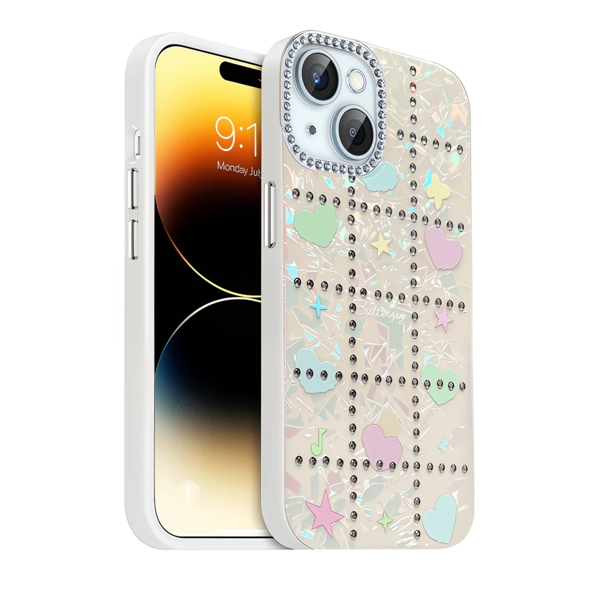 Newface Apple iPhone 14 Deco Desenli Kapak - Desen 6