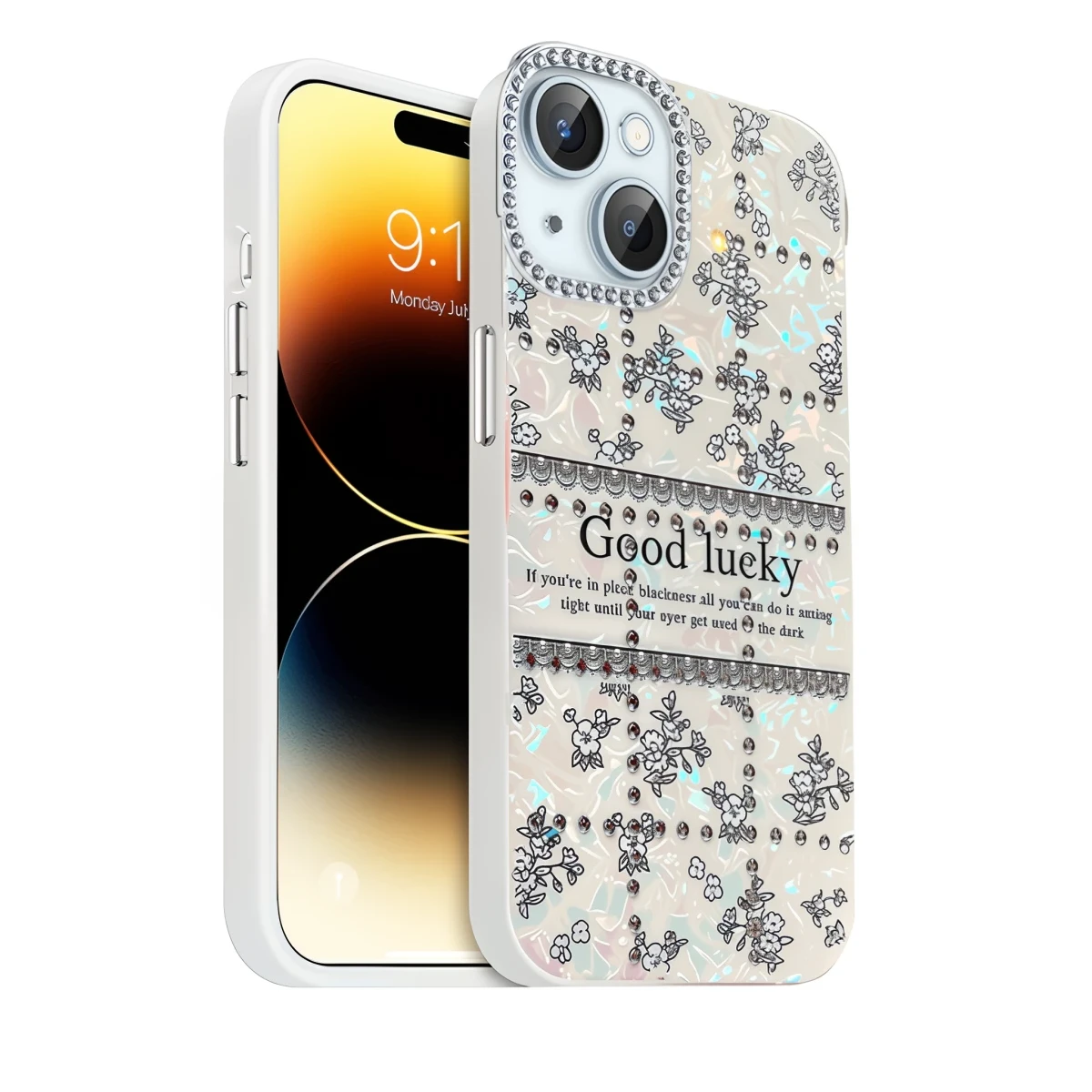 Newface Apple iPhone 14 Deco Desenli Kapak - Desen 7