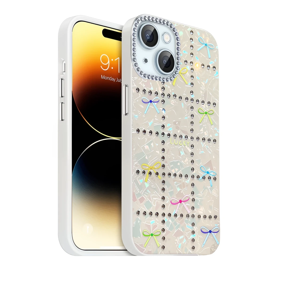 Newface Apple iPhone 14 Deco Desenli Kapak - Desen 10