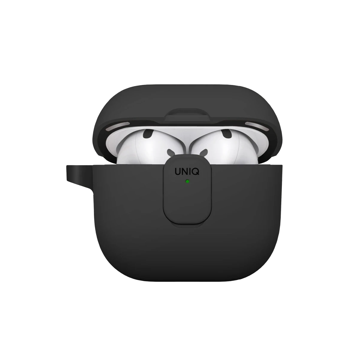 Uniq Apple Airpods 4 (4.nesil) Clyde Kilitli Kılıf - Siyah