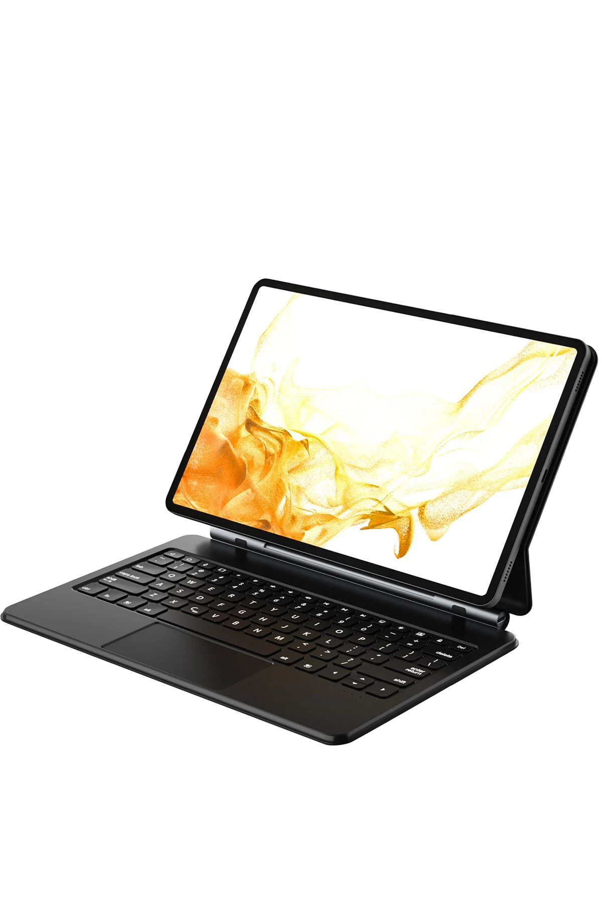 Newface Samsung Galaxy T737 Tab S7 FE 12.4 Kılıf Eternal Ledli Klavyeli Tablet Kılıfı - Siyah — görsel 3