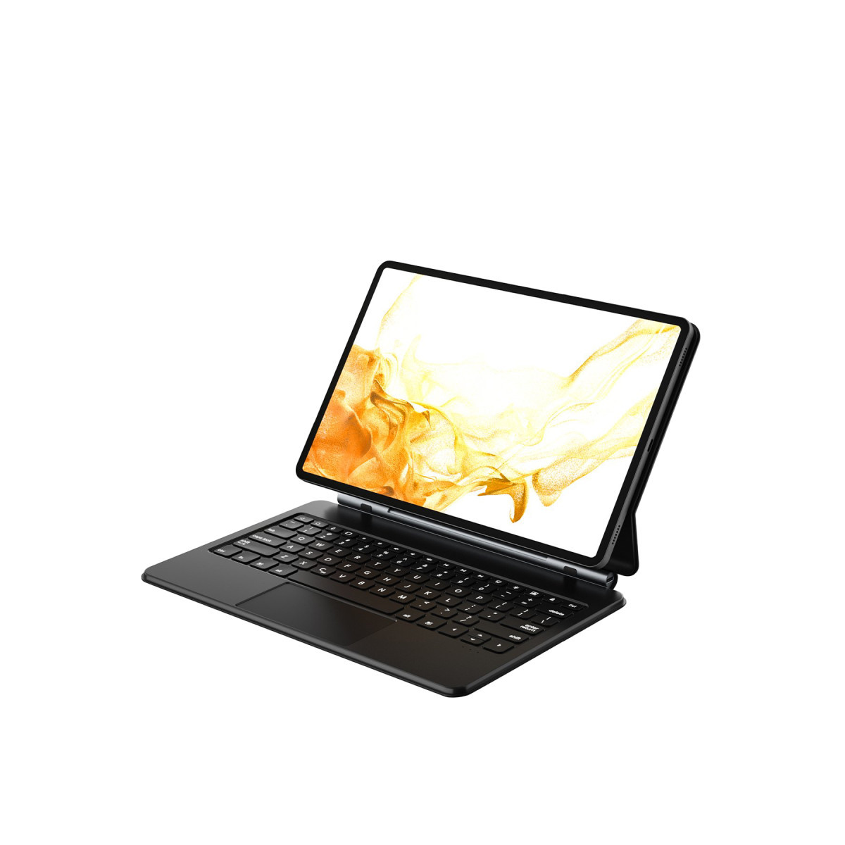 Newface Samsung Galaxy T737 Tab S7 FE 12.4 Kılıf Eternal Ledli Klavyeli Tablet Kılıfı - Siyah — görsel 11