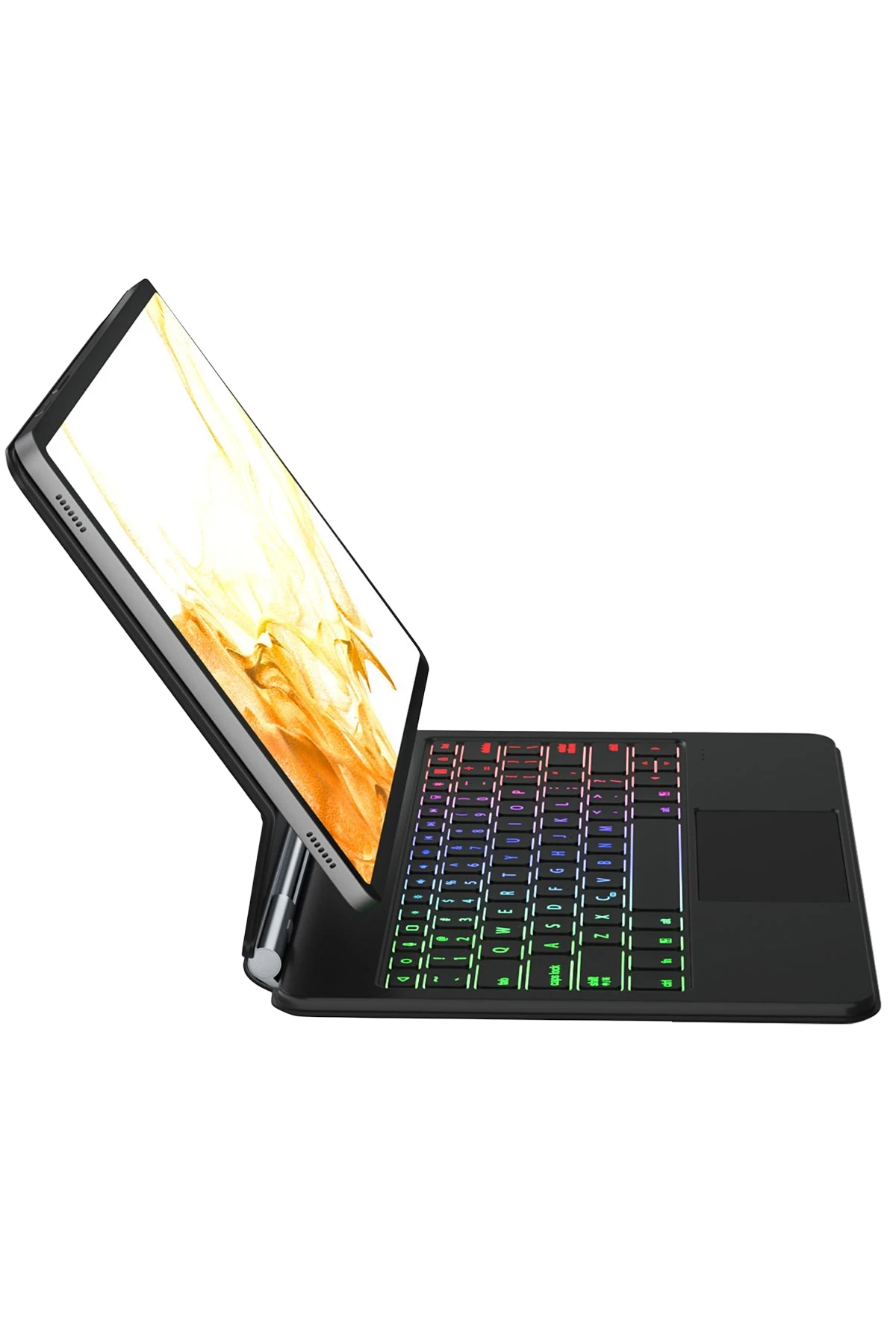 Newface Samsung Galaxy T737 Tab S7 FE 12.4 Kılıf Eternal Ledli Klavyeli Tablet Kılıfı - Siyah — görsel 4