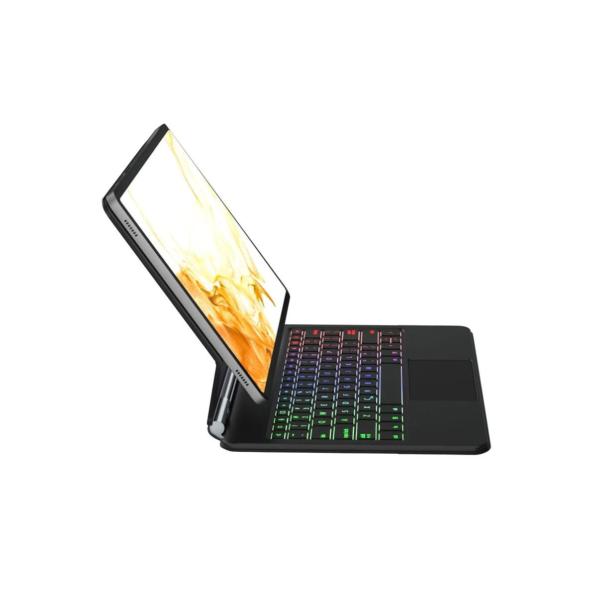 Newface Samsung Galaxy T737 Tab S7 FE 12.4 Kılıf Eternal Ledli Klavyeli Tablet Kılıfı - Siyah — görsel 8