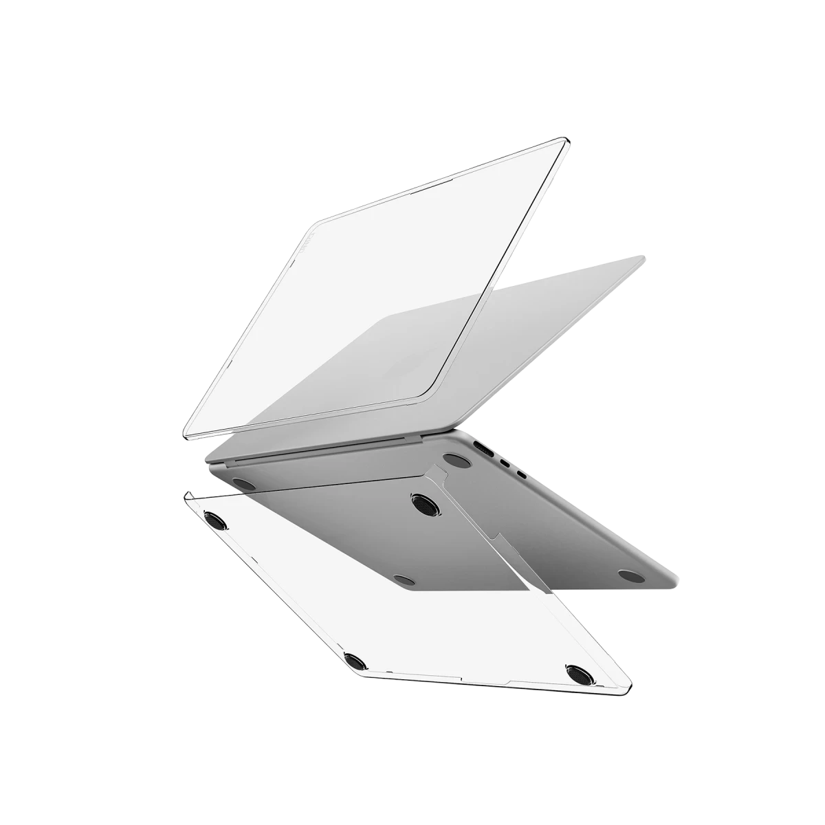 Uniq Apple Macbook Air 13 (2022) Vero Macbook Kapak - Şeffaf