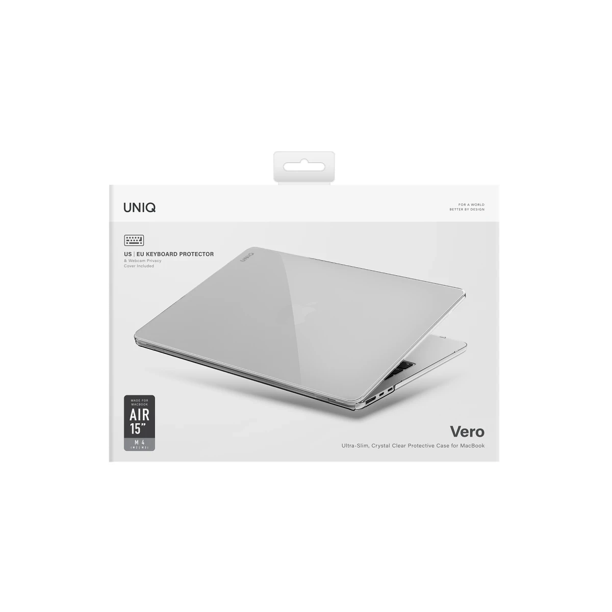 Uniq Apple Macbook Air 13 (2022) Vero Macbook Kapak - Şeffaf