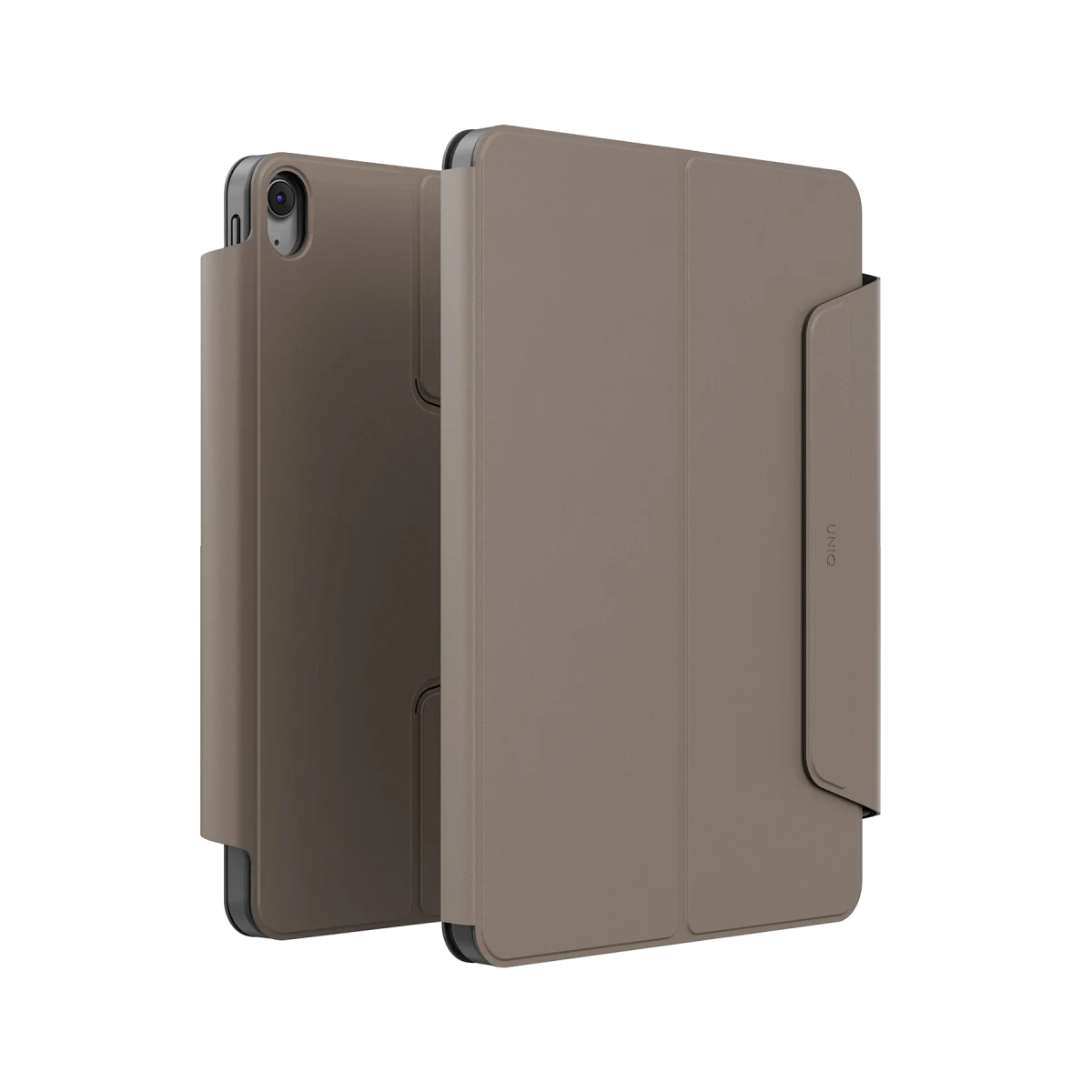 Uniq Apple iPad Air 13 (2024) Rovus Snapmount 360 Derece Dönebilen Manyetik Tablet Kılıf - Gri