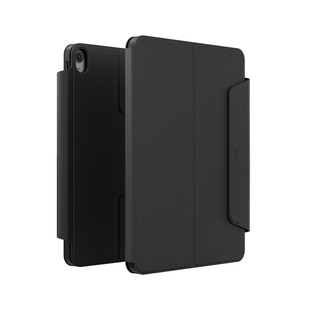 Uniq Apple iPad Air 13 (2024) Rovus Snapmount 360 Derece Dönebilen Manyetik Tablet Kılıf - Siyah