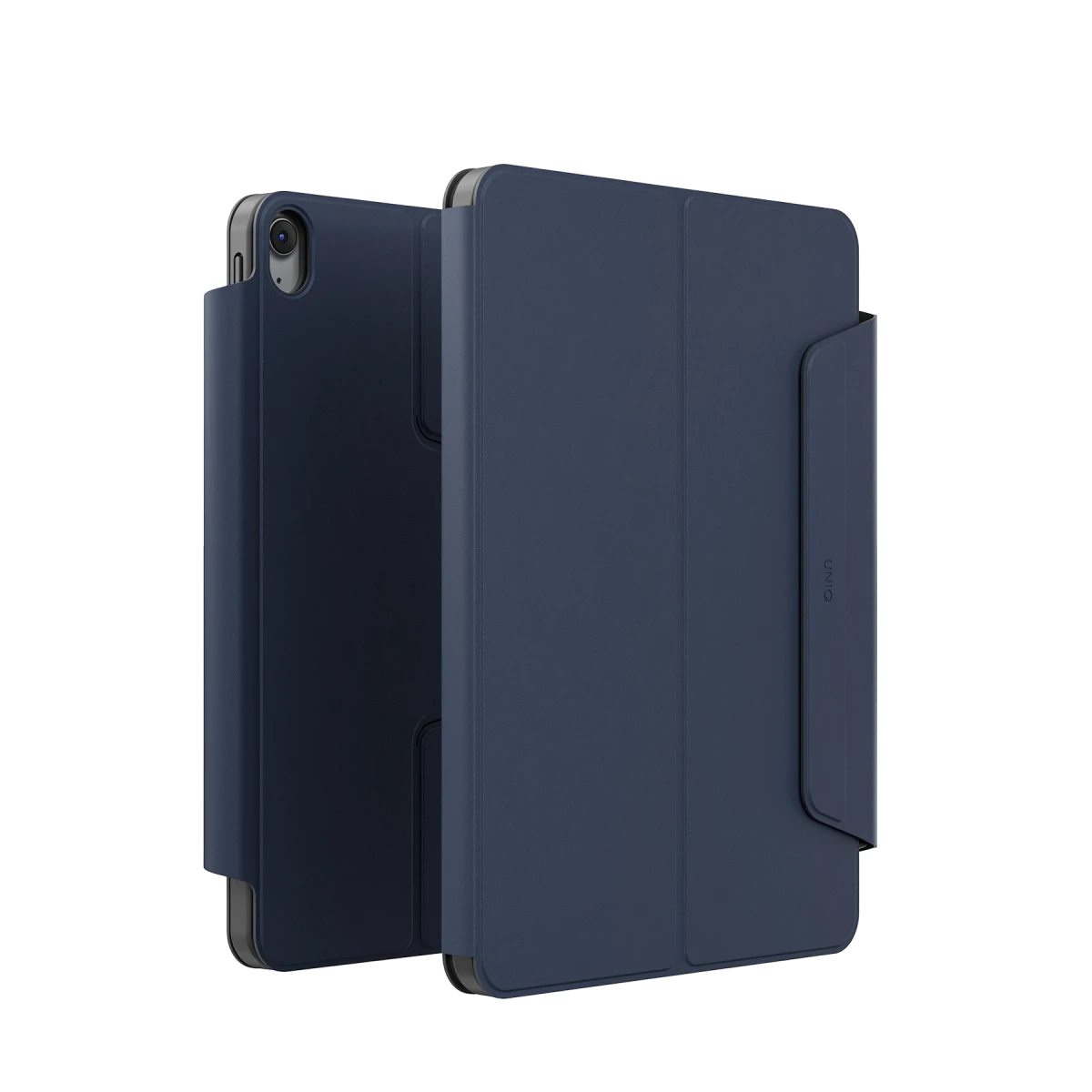 Uniq Apple iPad 2025 10.9 10.Nesil (A16) Rovus Snapmount 360 Derece Dönebilen Manyetik Tablet Kılıf - Lacivert