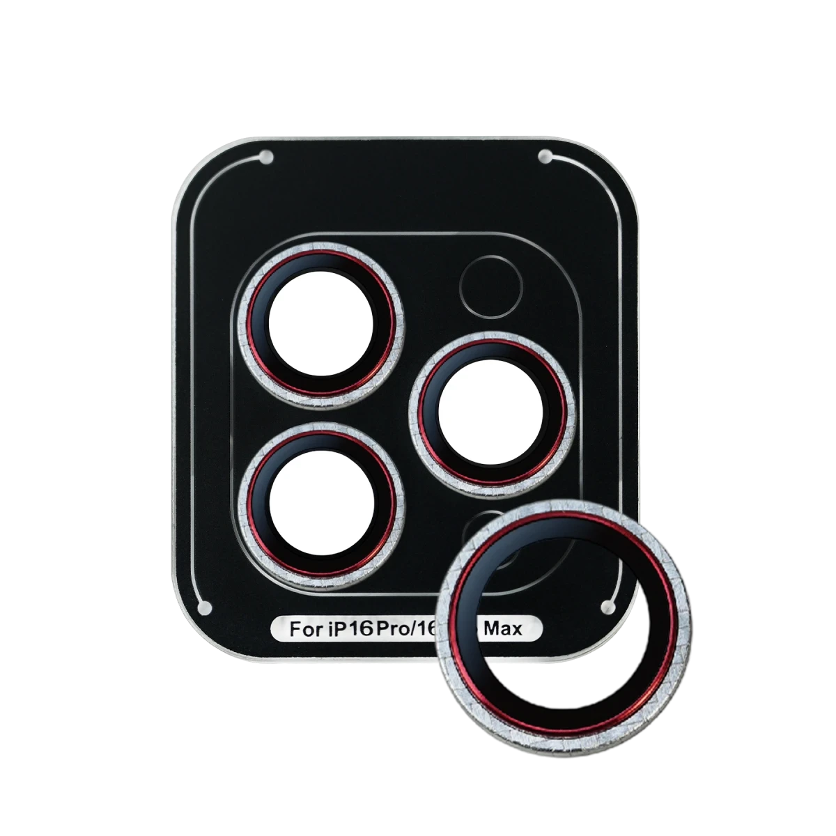 URR Apple iPhone 16 Pro Max Kevlar AR Kamera Lens Koruyucu - Gümüş