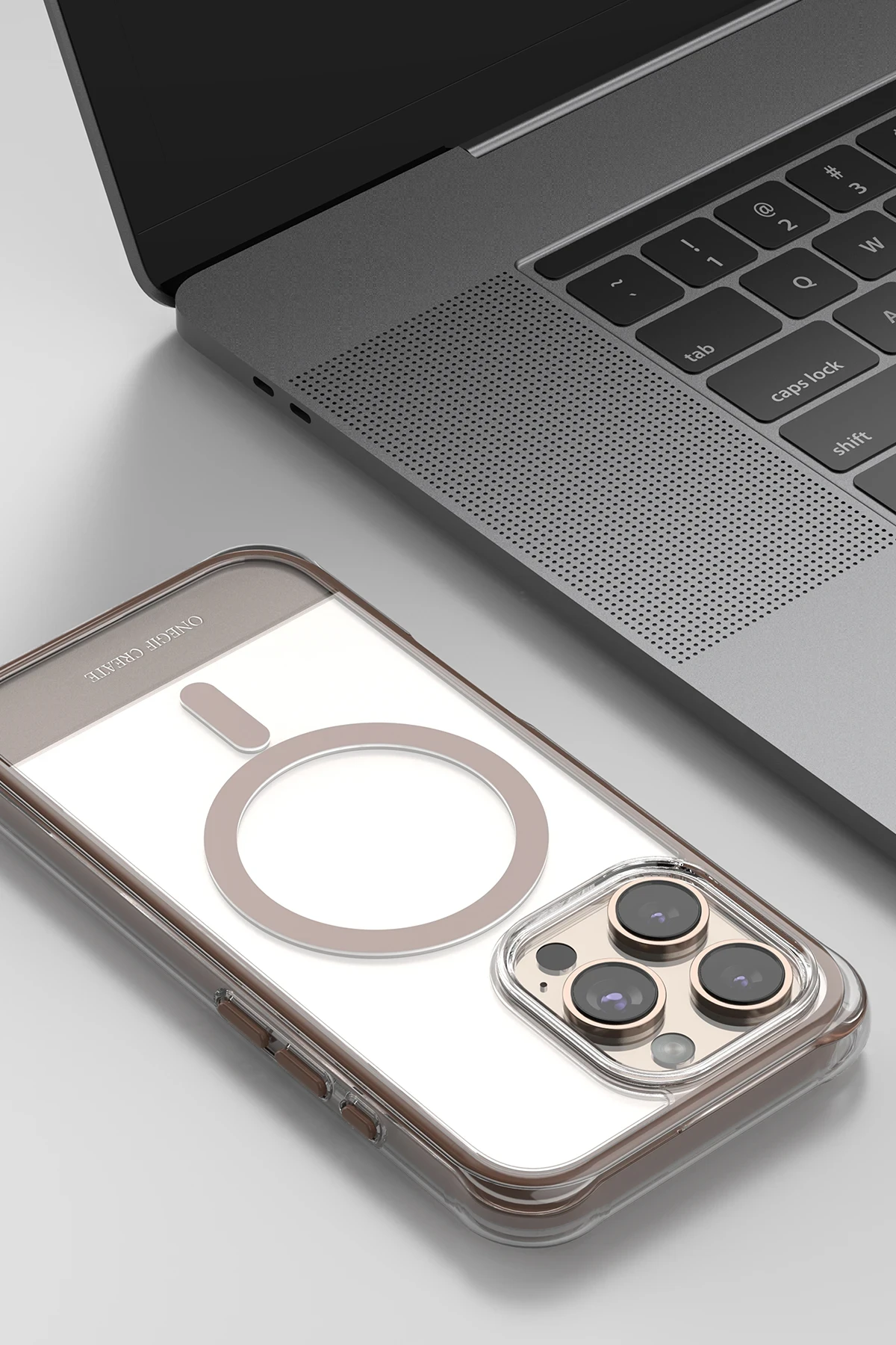 Onegif Apple iPhone 16 Pro Hulk Magsafe Kapak - Beyaz