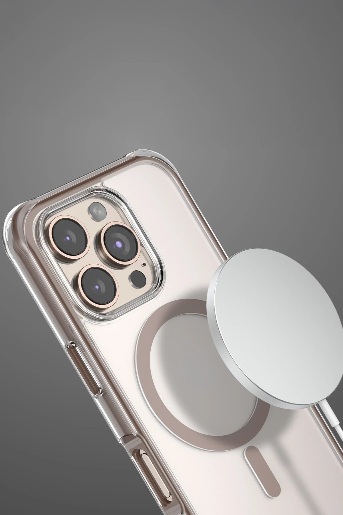 Onegif Apple iPhone 16 Pro Hulk Magsafe Kapak - Beyaz