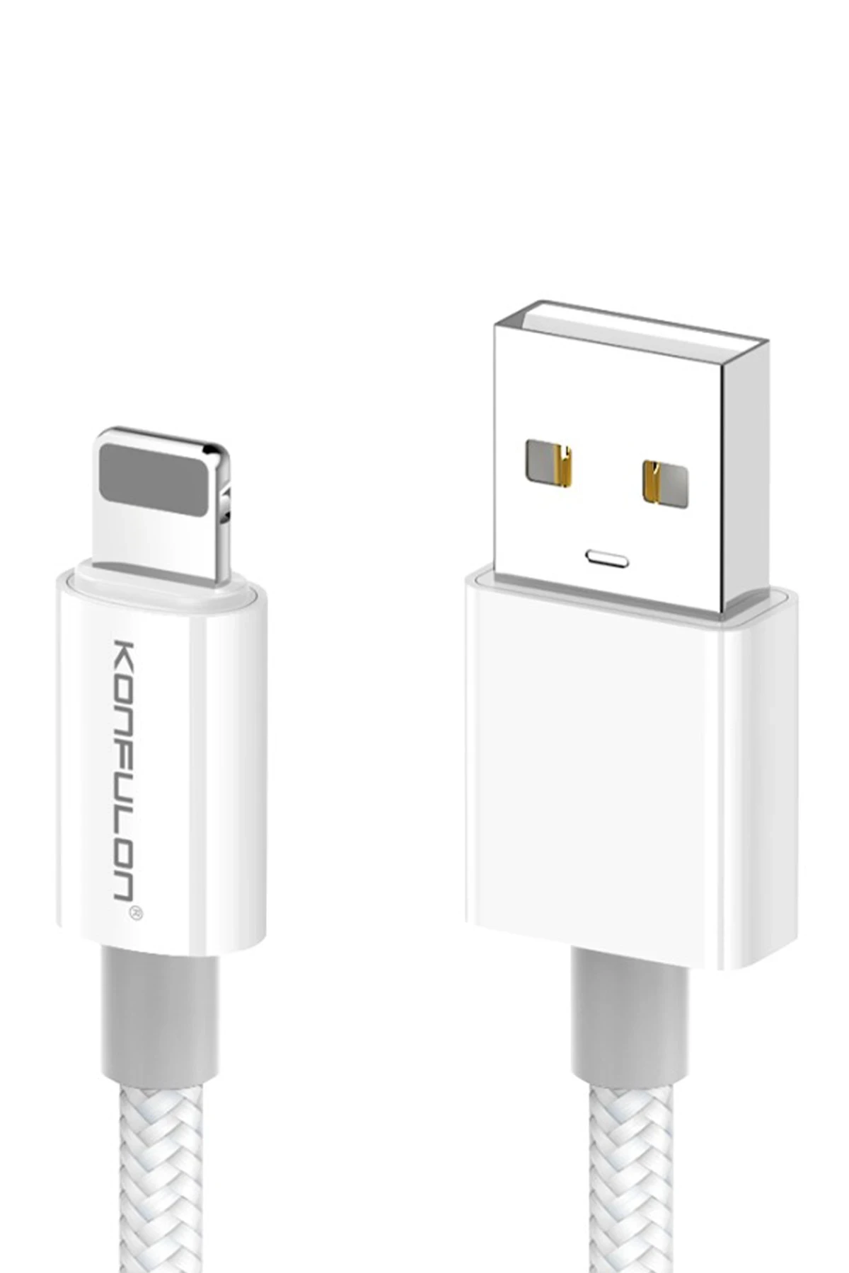 Konfulon DC79 1M 3A USB to Lightning Hızlı Şarj Kablo - Beyaz