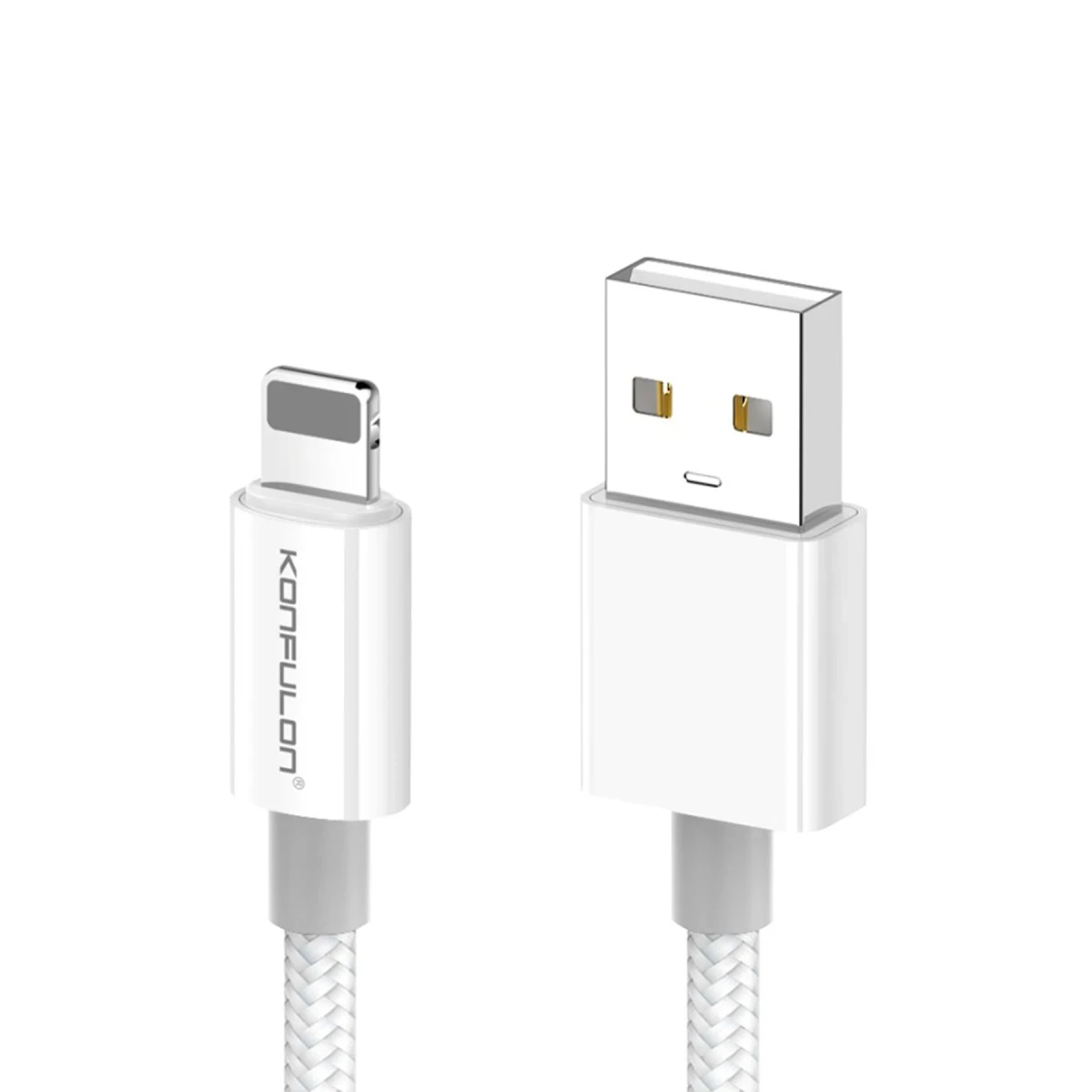 Konfulon DC79 1M 3A USB to Lightning Hızlı Şarj Kablo - Beyaz — görsel 6