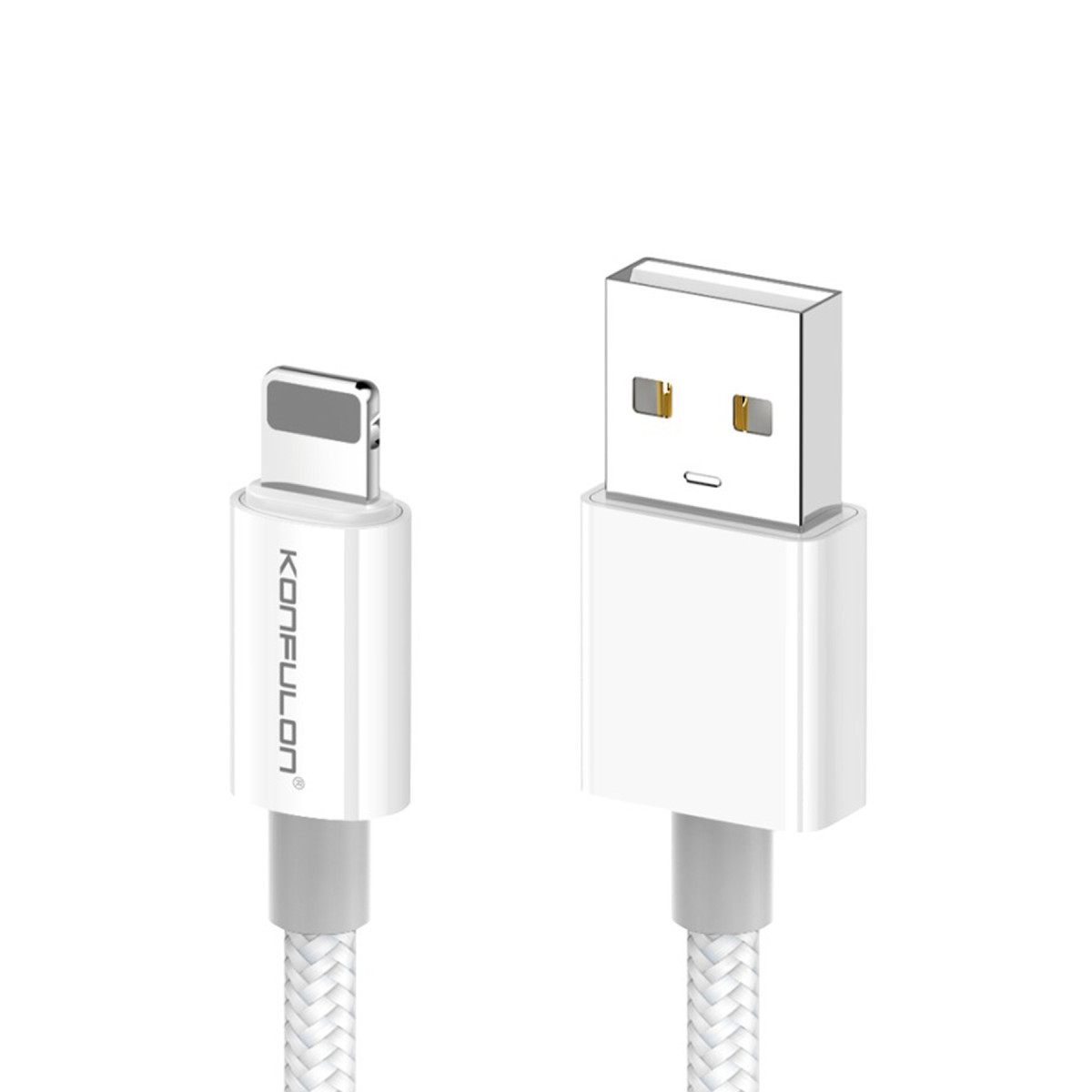 Konfulon DC79 1M 3A USB to Lightning Hızlı Şarj Kablo - Beyaz — görsel 11