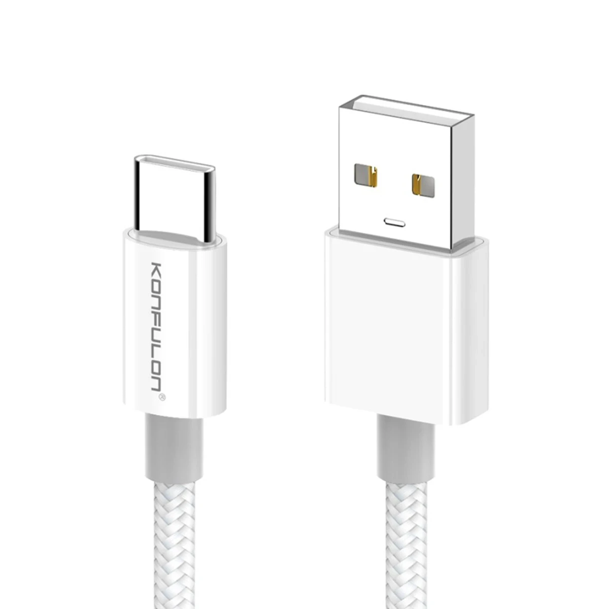 Konfulon DC80 1M 3A USB to Type-C Hızlı Şarj Kablo - Beyaz — görsel 5