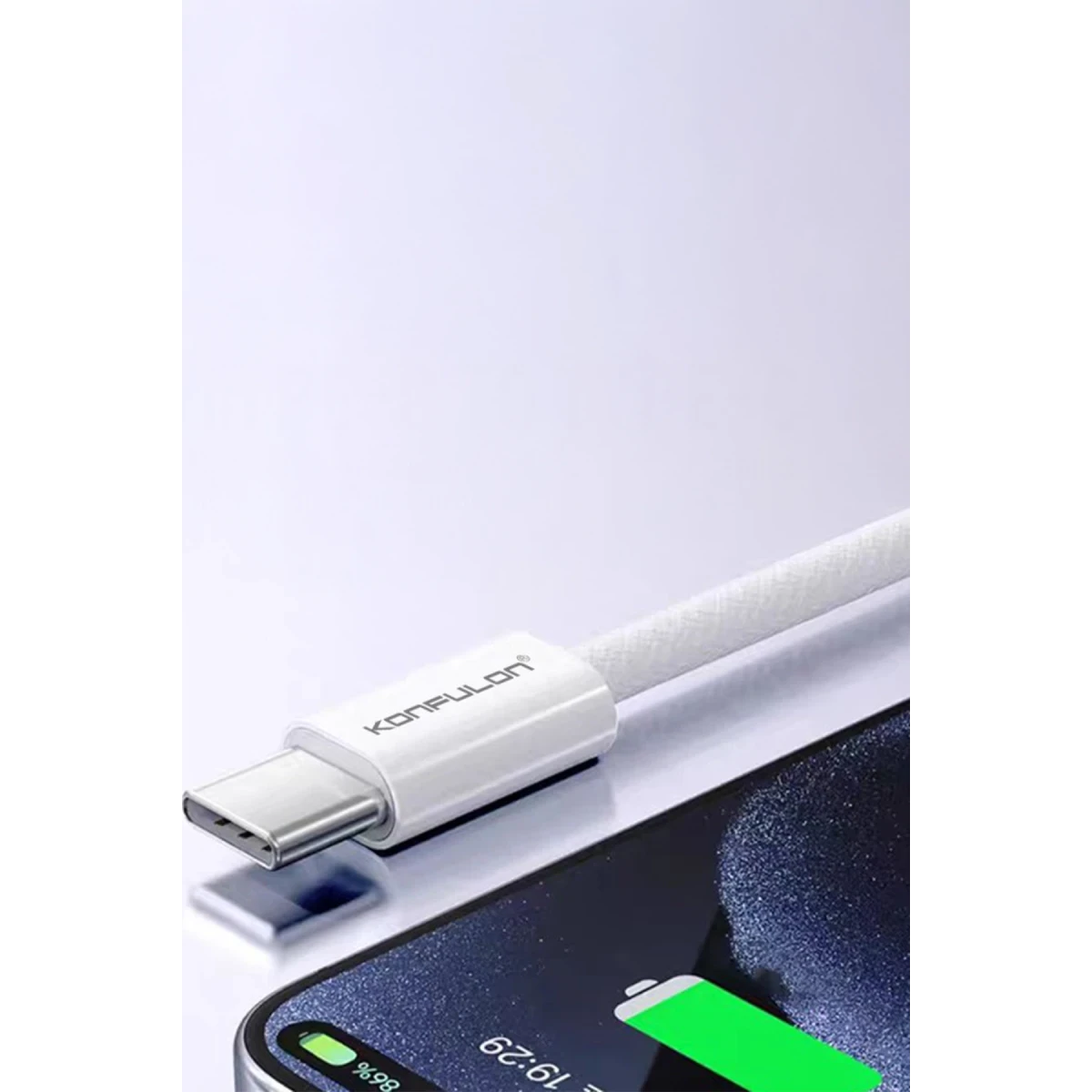 Konfulon DC82 1M 60W Type-C to Type-C  PD Hızlı Şarj Kablo - Beyaz — görsel 8