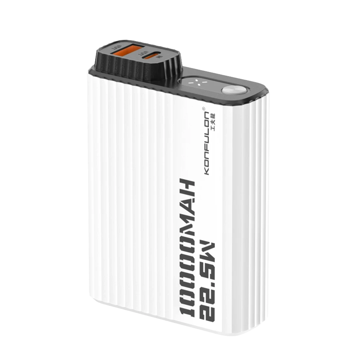 Konfulon A40Q 10.000 mAh PD 20W Mini Powerbank - Siyah-Beyaz — görsel 6