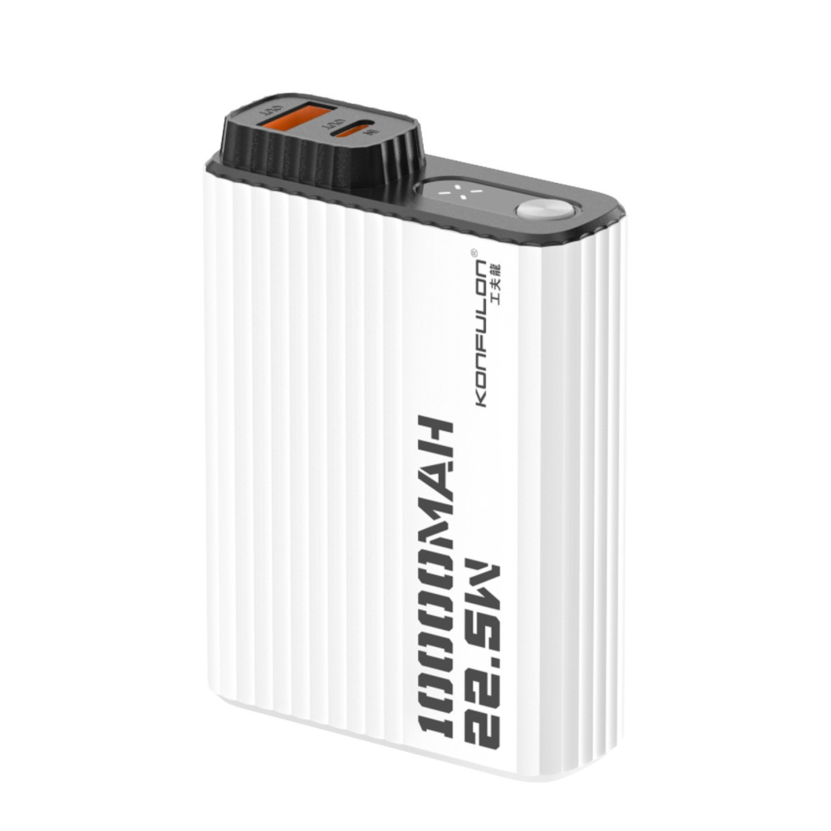 Konfulon A40Q 10.000 mAh PD 20W Mini Powerbank - Siyah-Beyaz — görsel 11