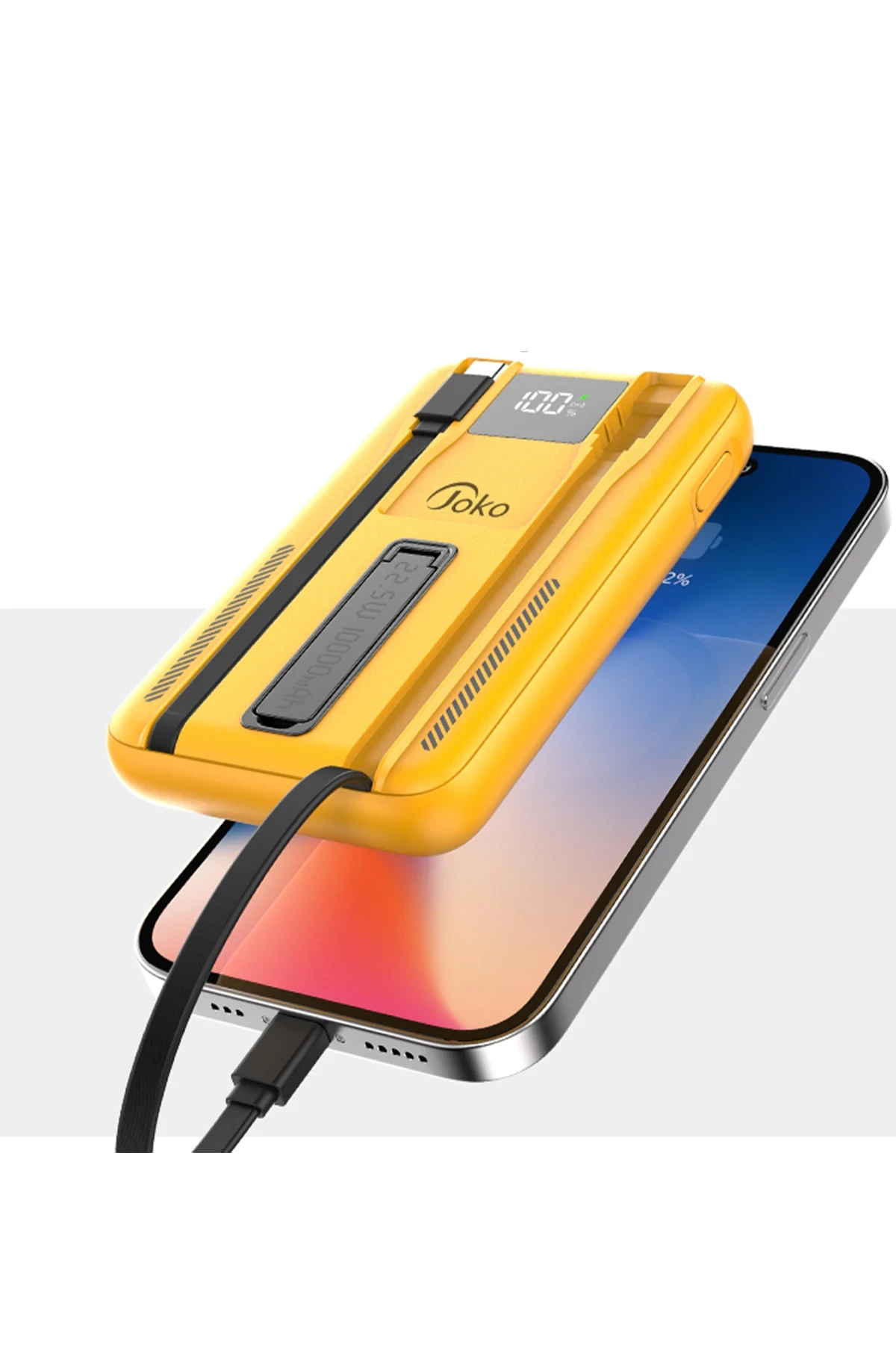 Joko J39 10.000 mAh 20W PD Dahili Kablolu Magsafe Powerbank - Siyah — görsel 5