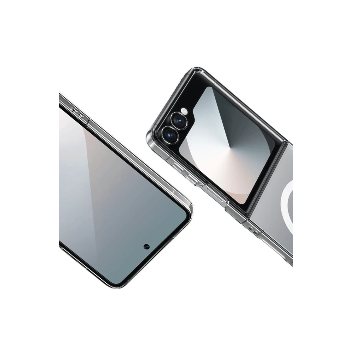 Keephone Samsung Galaxy Z Flip 7 X-Crystal Slim Magsafe Kılıf - Şeffaf