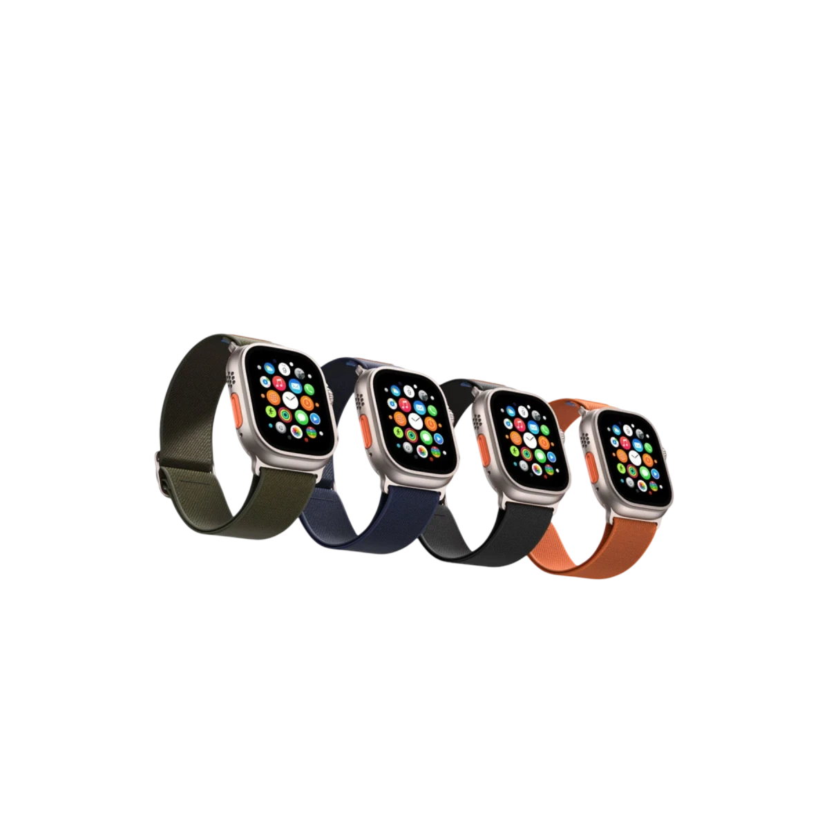 Keephone Apple Watch Ultra 2 49mm Navas Kumaş Kordon - Lacivert