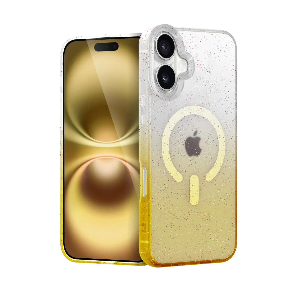 Newface Apple iPhone 16 Plus Pummel Shiny Magsafe Kapak - Gold — görsel 6