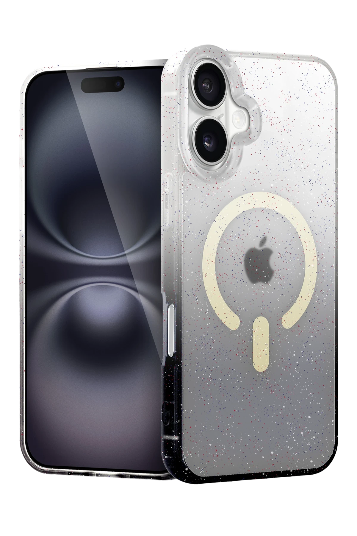 Newface Apple iPhone 16 Plus Pummel Shiny Magsafe Kapak - Siyah