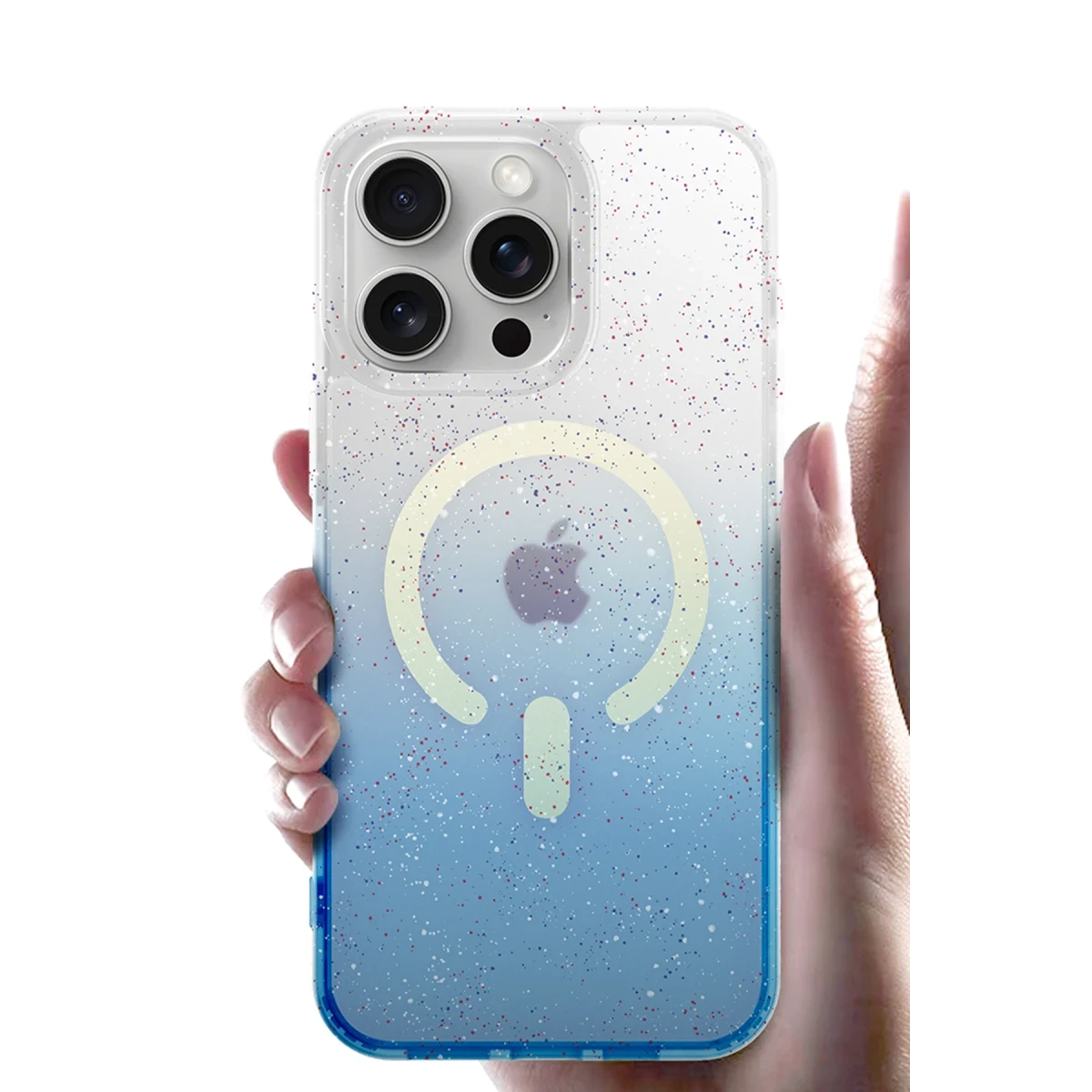 Newface Apple iPhone 14 Pro Max Pummel Shiny Magsafe Kapak - Gold — görsel 9