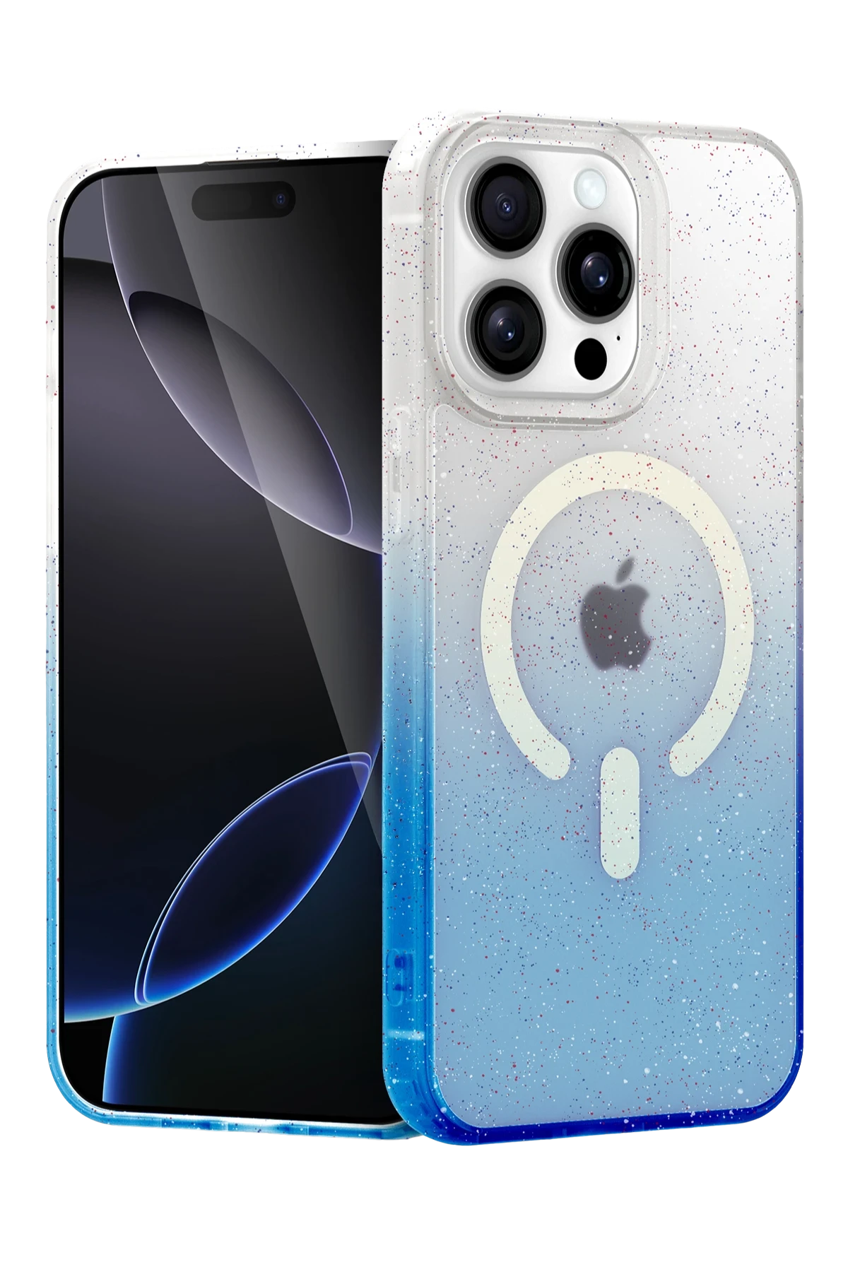 Newface Apple iPhone 14 Pro Pummel Shiny Magsafe Kapak - Mavi