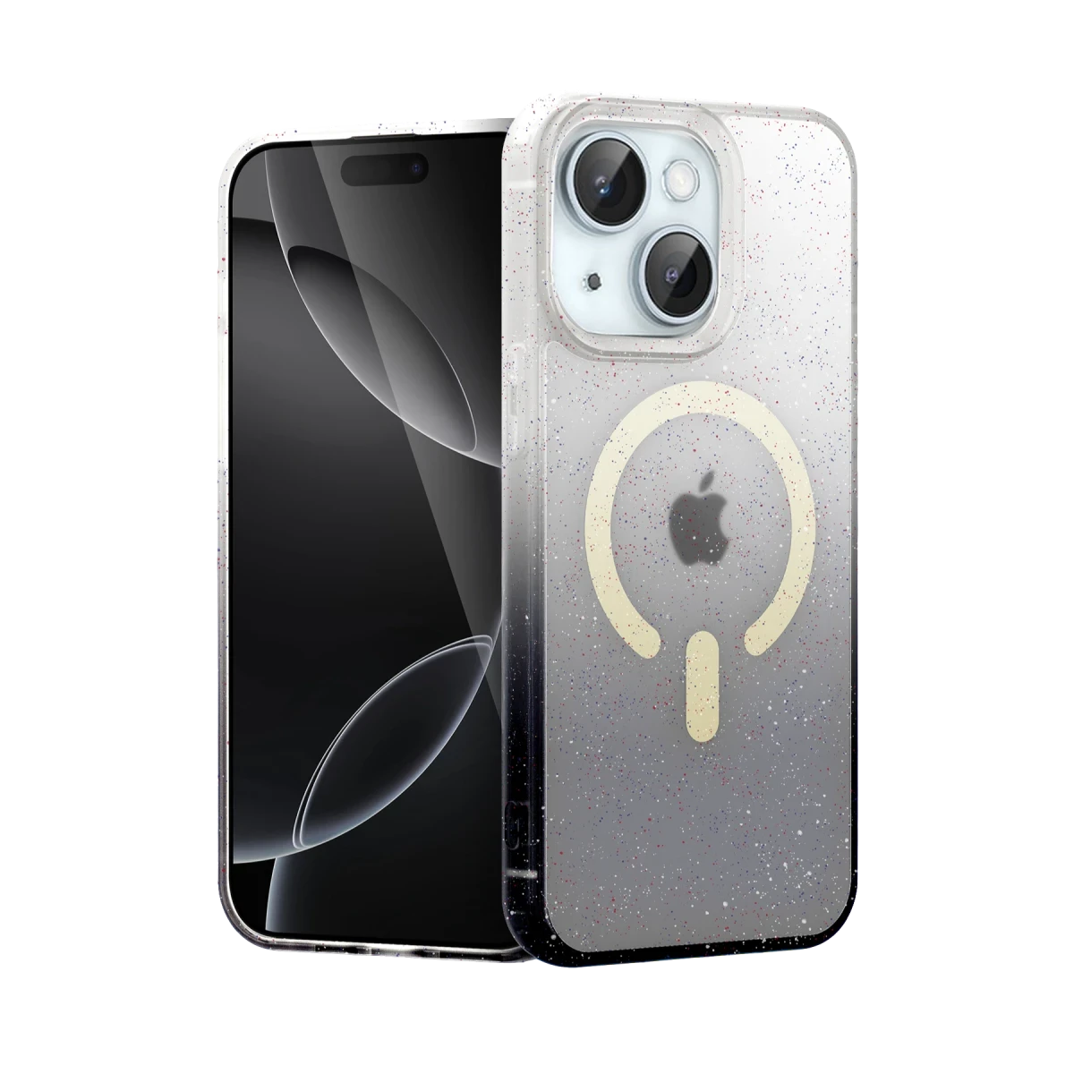 Newface Apple iPhone 14 Pummel Shiny Magsafe Kapak - Siyah
