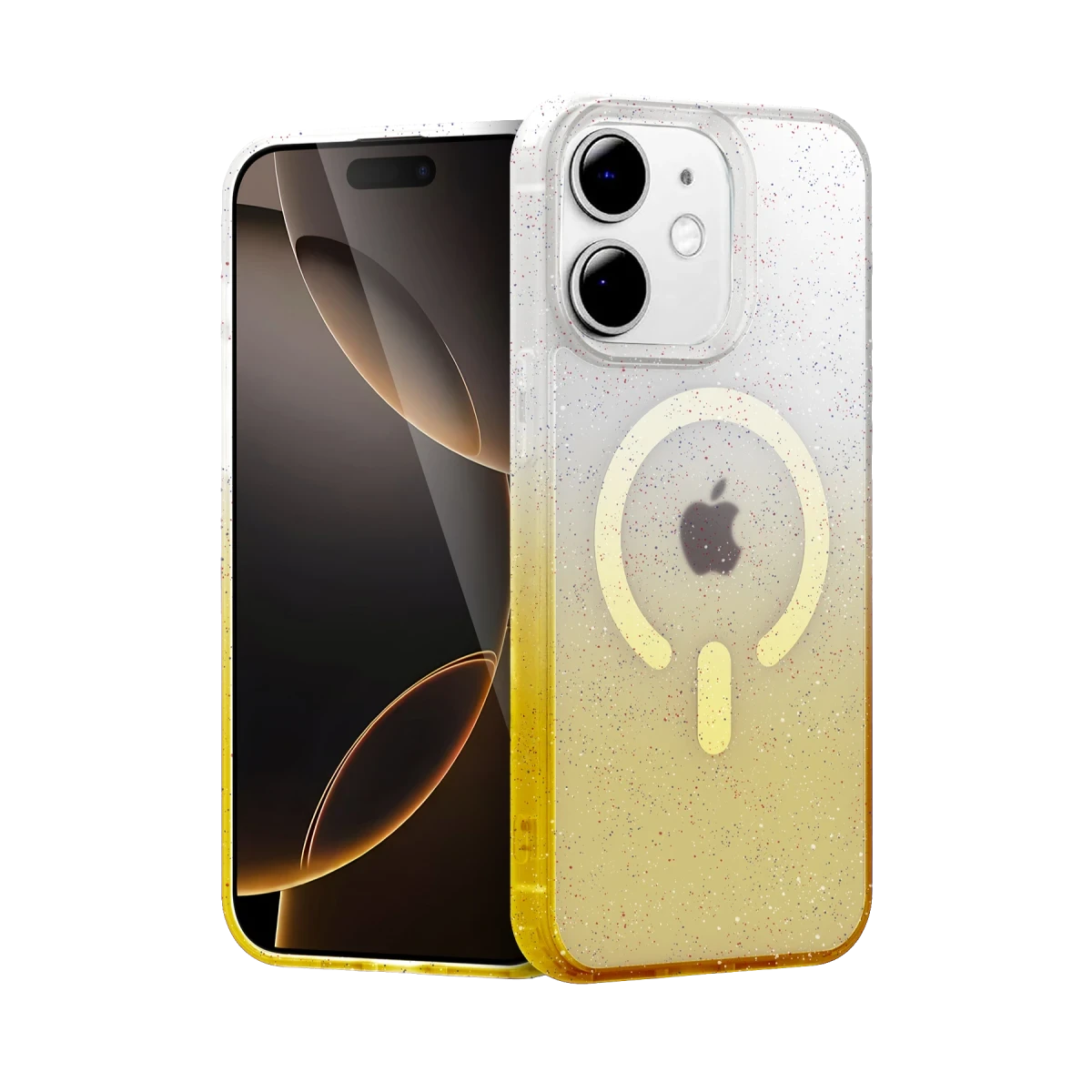 Newface Apple iPhone 11 Pummel Shiny Magsafe Kapak - Gold — görsel 6
