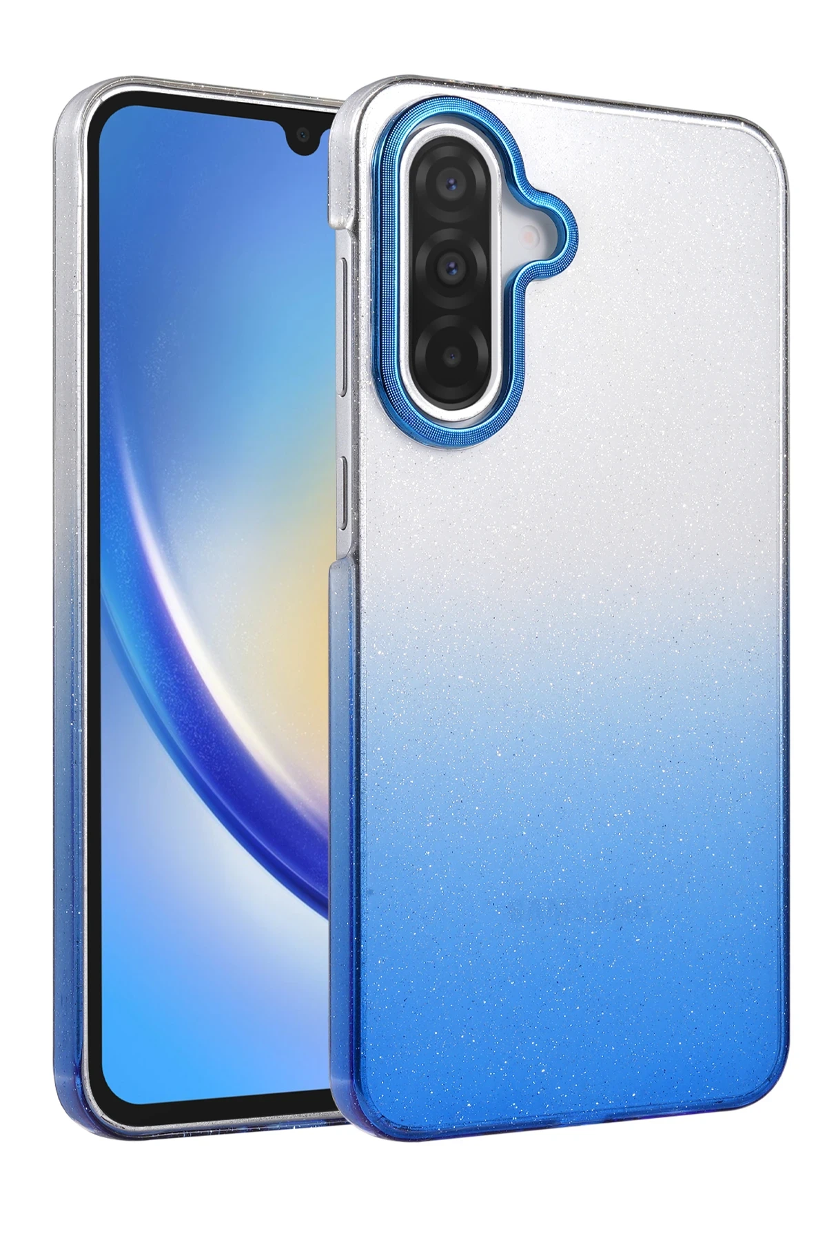Newface Samsung Galaxy A36 Glossy Kapak - Mavi