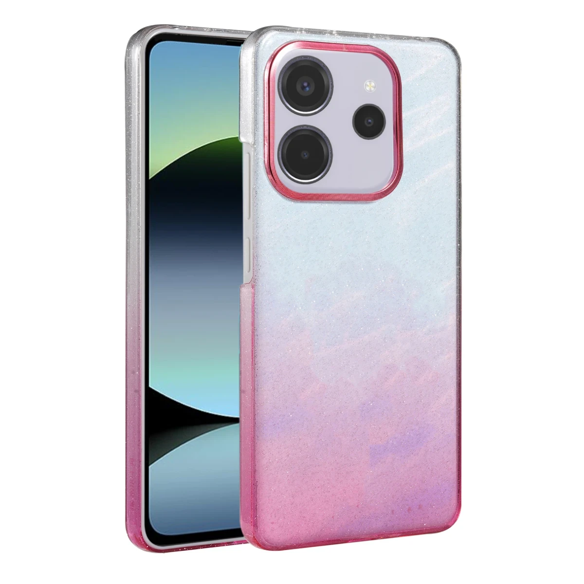 Newface Xiaomi Redmi 12 Glossy Kapak - Pembe