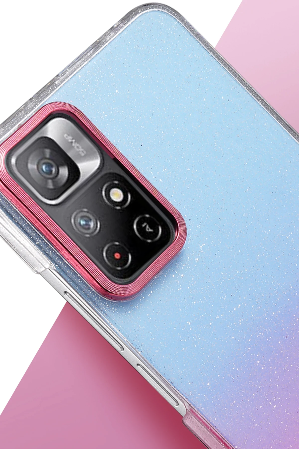 Newface Xiaomi Redmi Note 11 Pro Glossy Kapak - Mavi