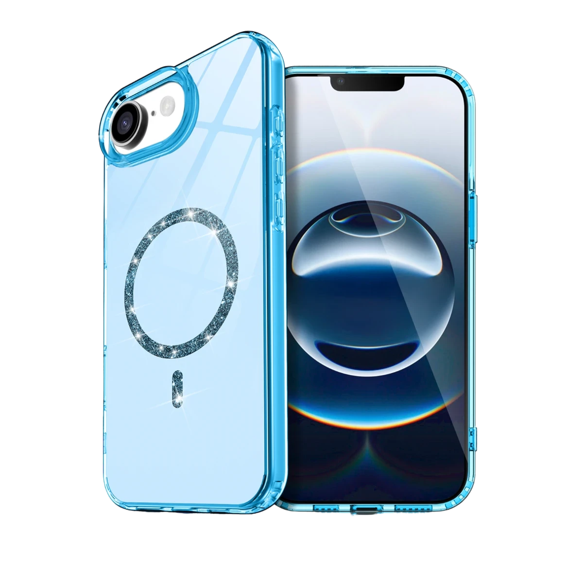 Newface Apple iPhone 16E Live Diamond Magsafe Kapak - Mavi — görsel 6