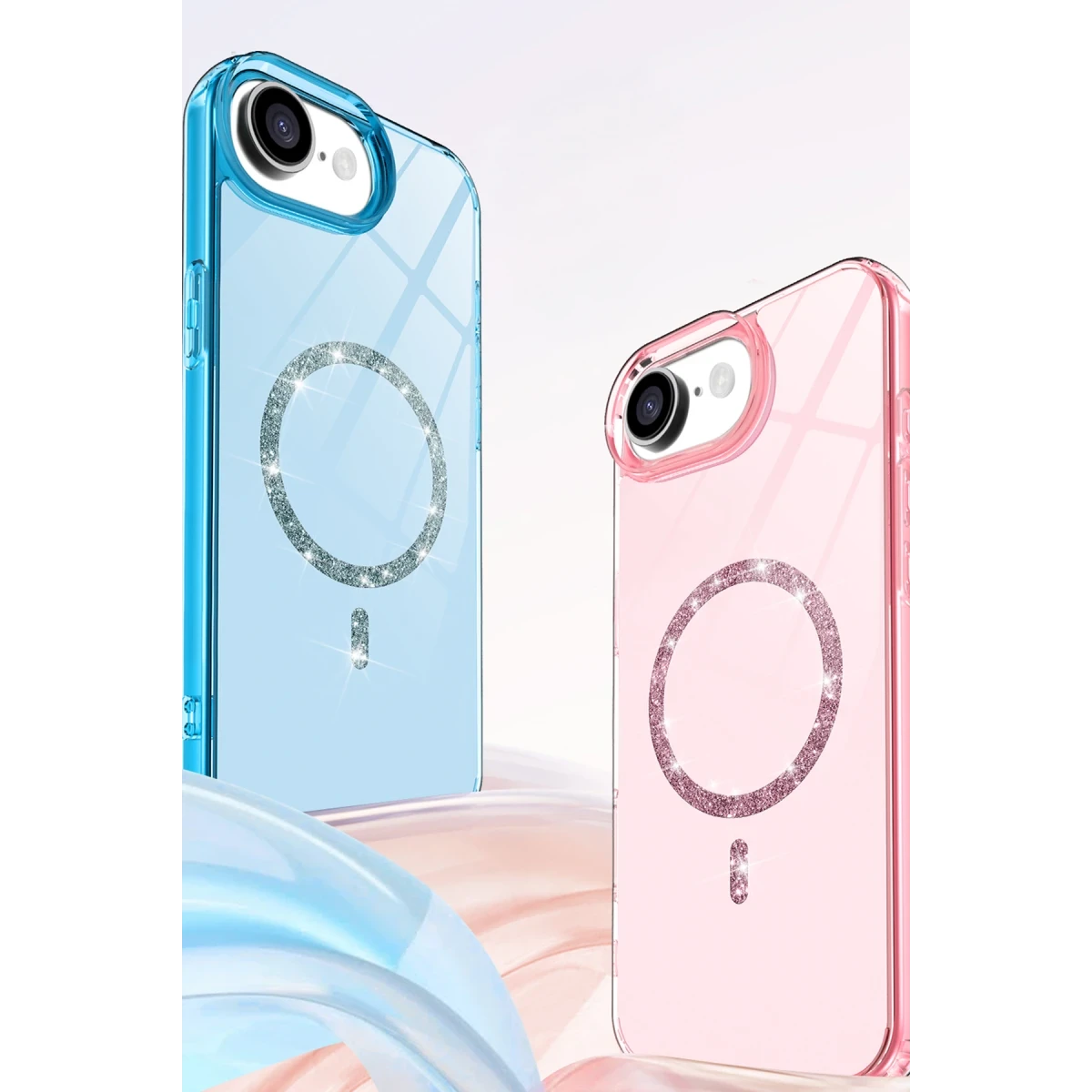 Newface Apple iPhone 16E Live Diamond Magsafe Kapak - Mavi — görsel 7
