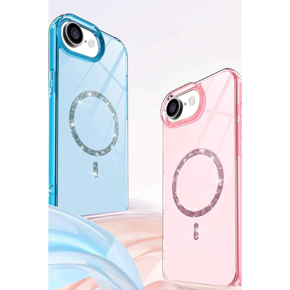 Newface Apple iPhone 16E Live Diamond Magsafe Kapak - Mavi — görsel 12