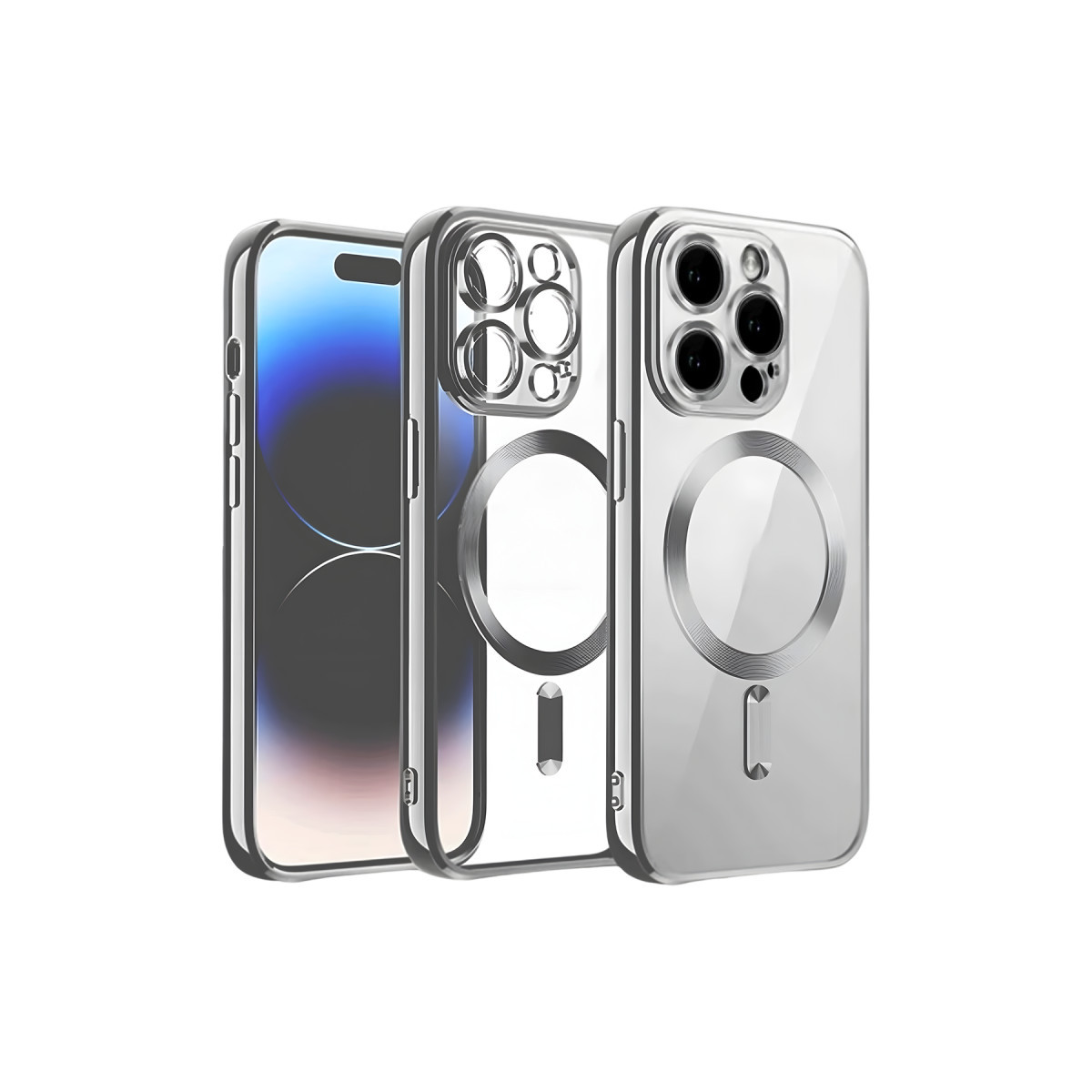 Newface Apple iPhone 12 Pro Kılıf Kross Magneticsafe Kapak - Titan Gri — görsel 3